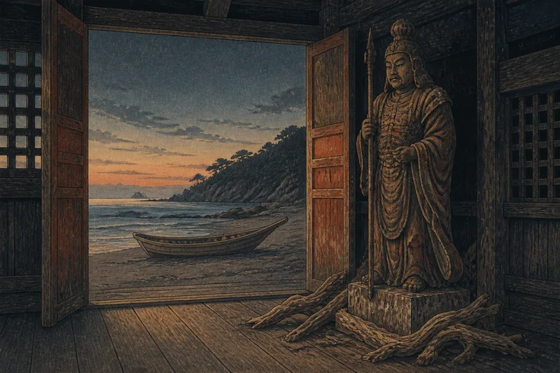 八幡神社の神像のイメージ挿絵