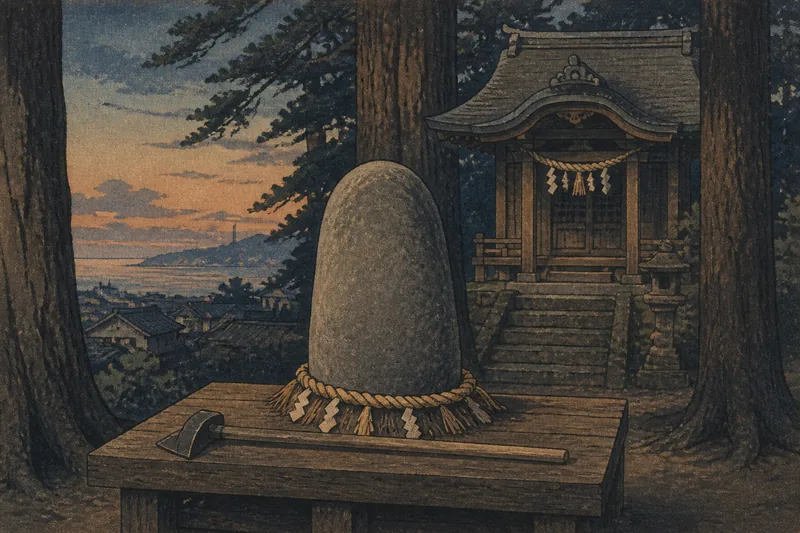 唐津の石を祀る生目八幡のイメージ挿絵
