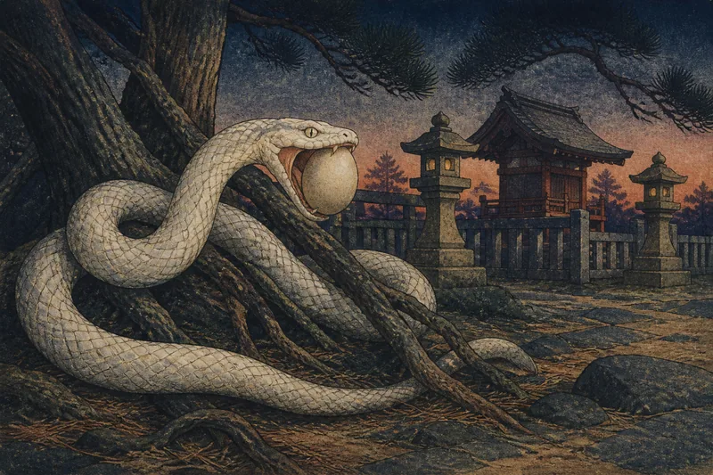 白山神社の老松のイメージ挿絵
