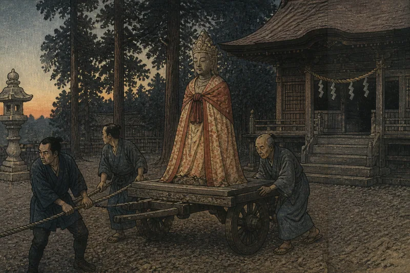 白山社の神体のイメージ挿絵