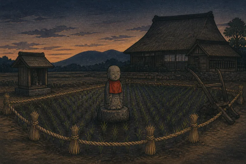 鼻取地蔵の田のイメージ挿絵