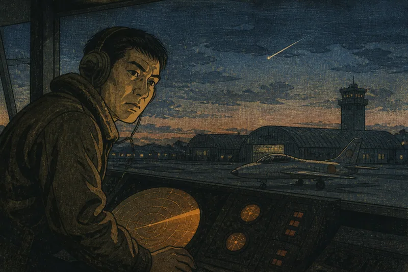 羽田基地UFO事件のイメージ挿絵