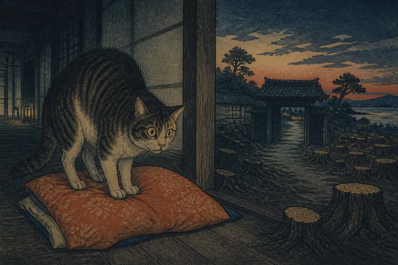 下屋敷の怨む獣のイメージ挿絵