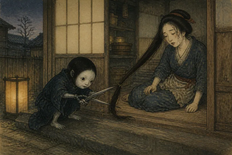 婢の髪切のイメージ挿絵