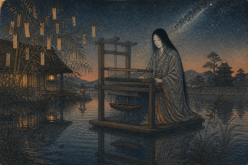 登米の七夕に響く機織り音のイメージ挿絵