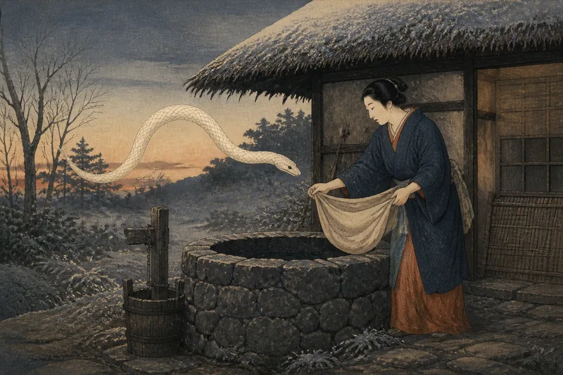 若水の白蛇のイメージ挿絵