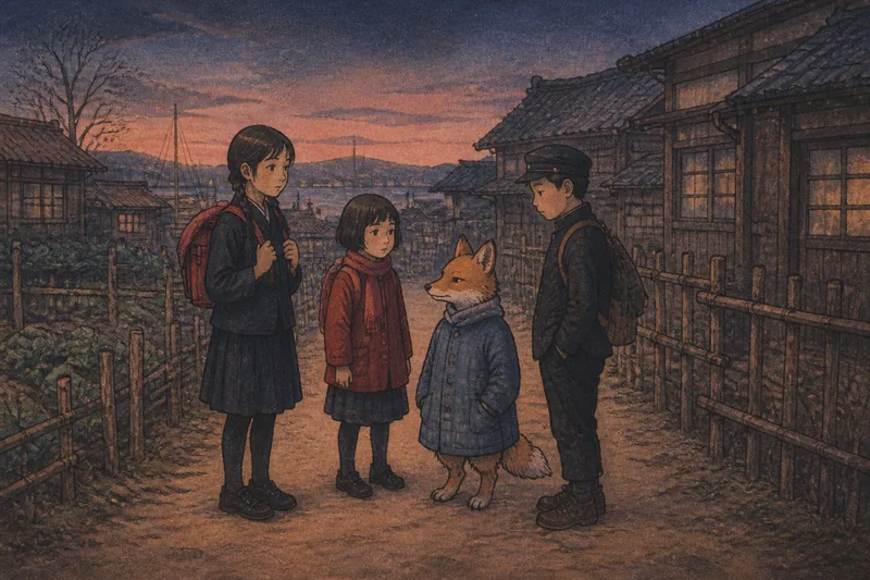 蛇笠のおさんこ狐のイメージ挿絵