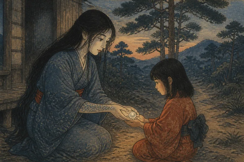 蛇女房のイメージ挿絵