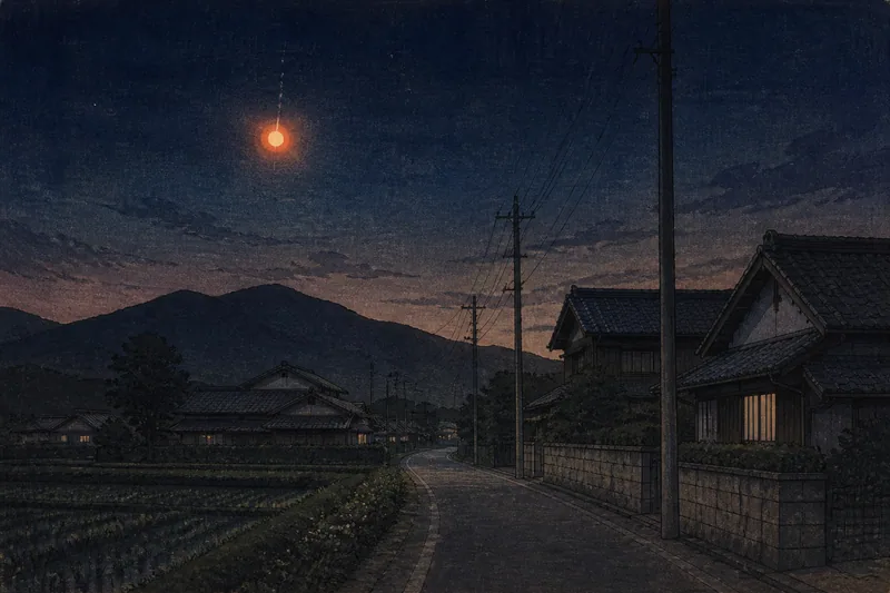 北杜の真夜中の発光のイメージ挿絵