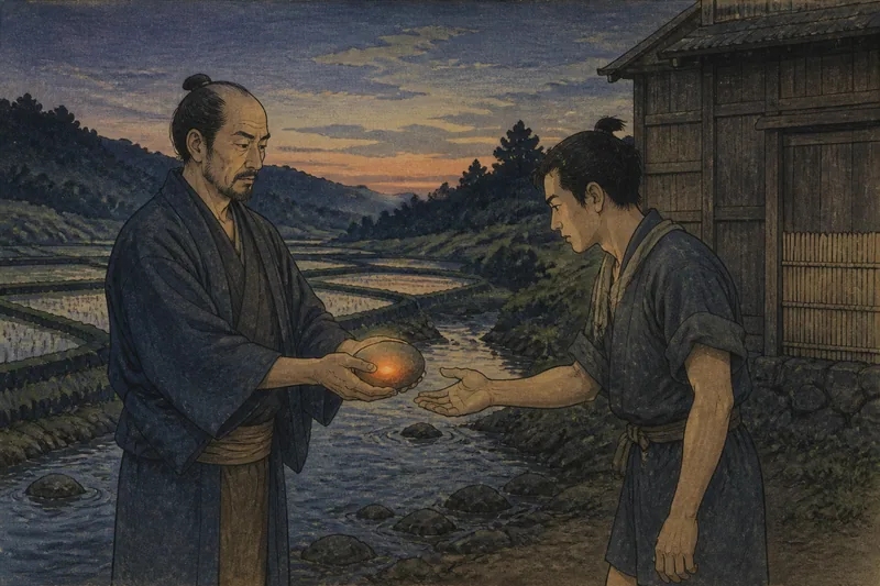 島田の夜に光る美石のイメージ挿絵