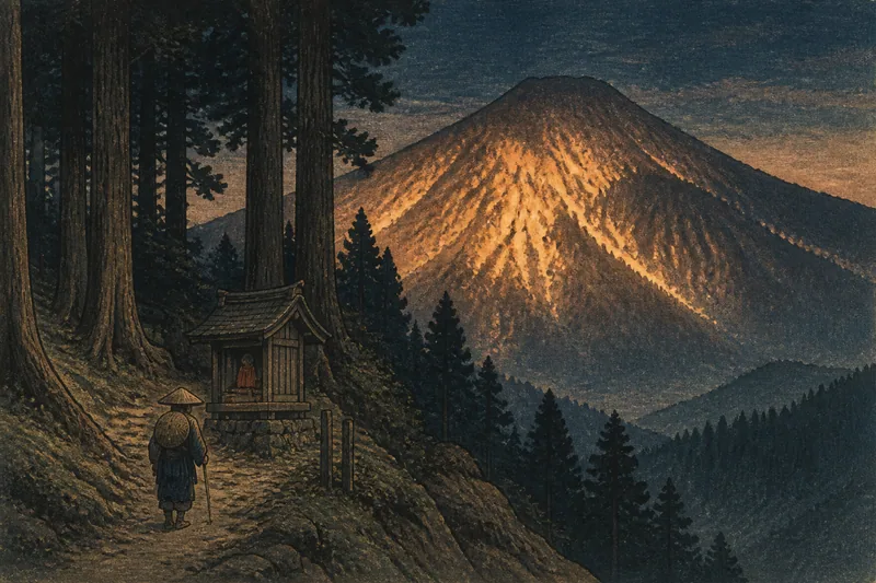 光る山のイメージ挿絵