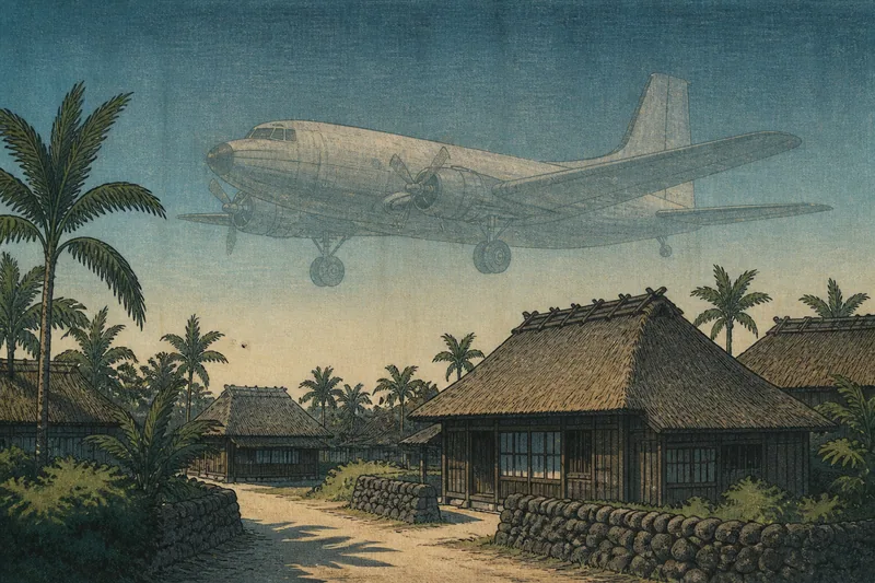 飛行機の幽霊のイメージ挿絵
