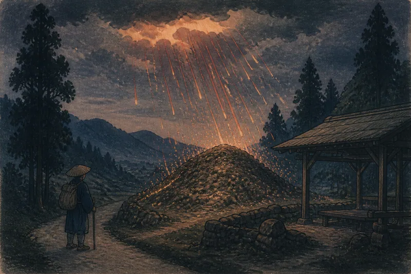火の雨のイメージ挿絵