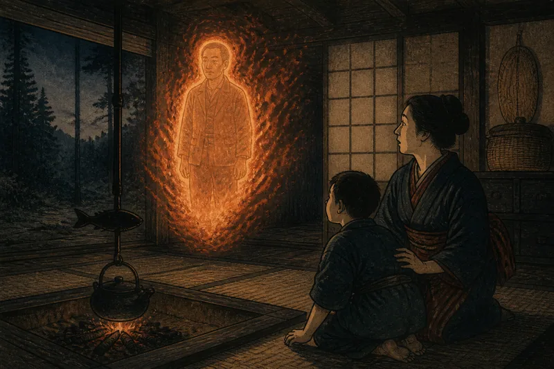 北相木の父親の火の玉のイメージ挿絵