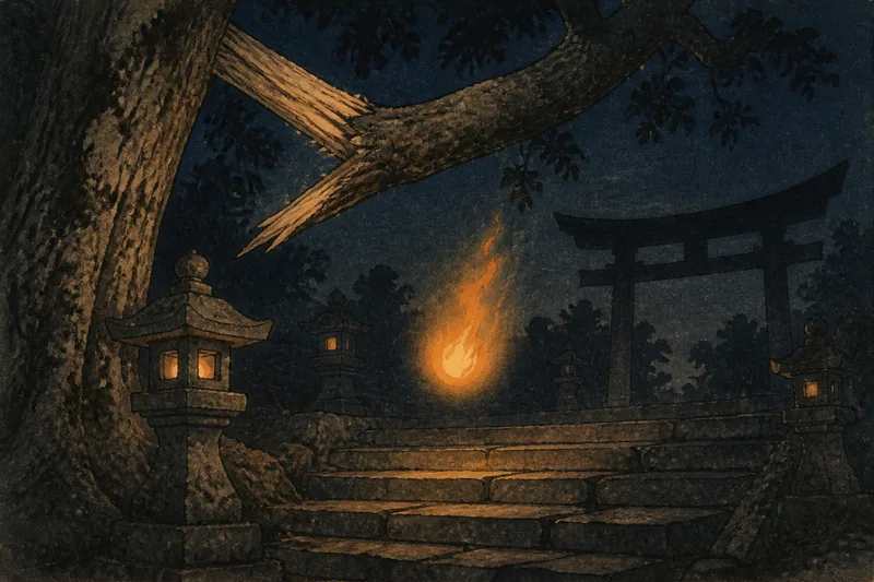 火の玉のイメージ挿絵