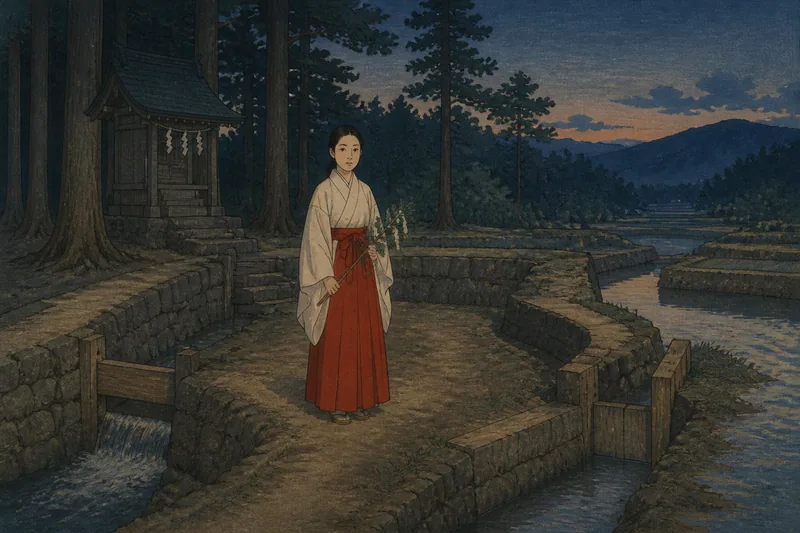 大衡の巫女人柱と祟りのイメージ挿絵