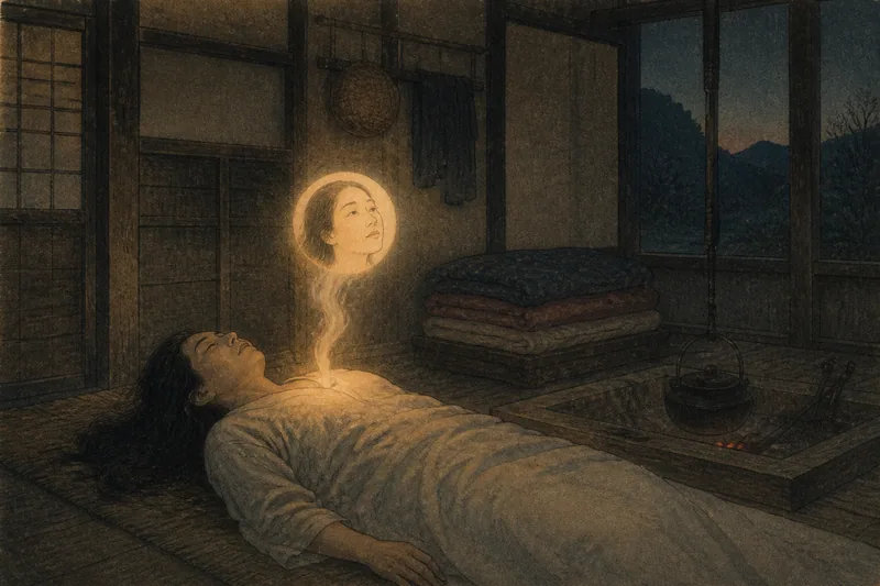 阿智の人魂が告げる死の予兆のイメージ挿絵