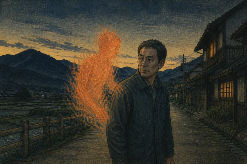 諏訪の人魂と死の予兆のイメージ挿絵