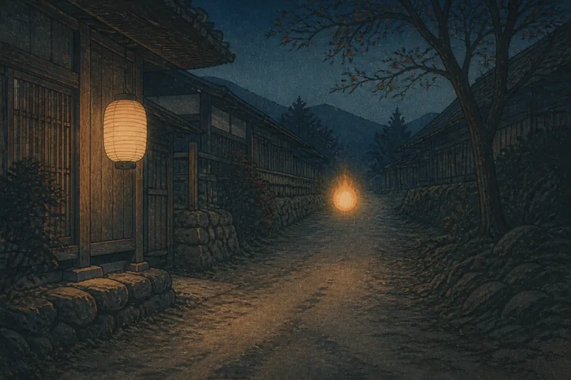山県の人魂が告げた翌日の死のイメージ挿絵