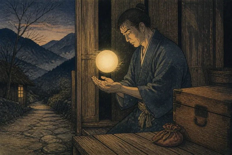 山北の人魂の金運のイメージ挿絵