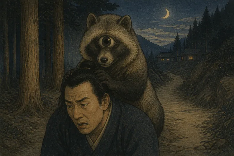 一つ目なんとかという狸の化物のイメージ挿絵