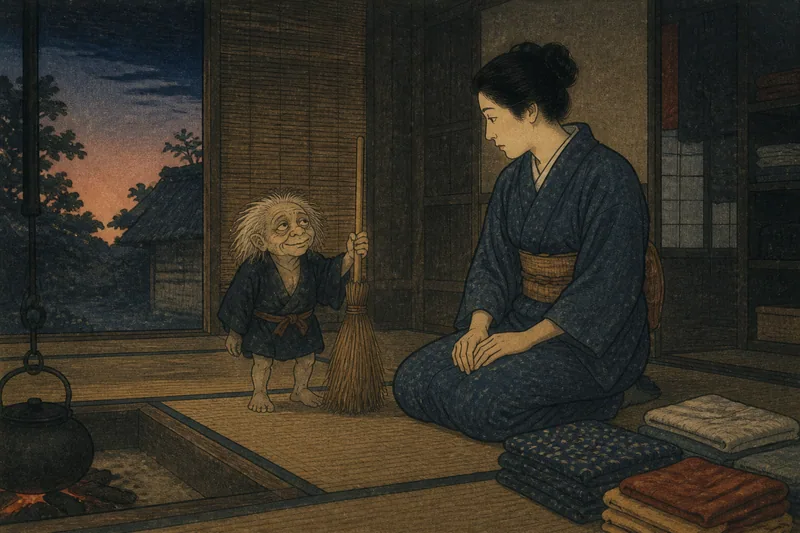 逗子の箒神と出産禁忌のイメージ挿絵