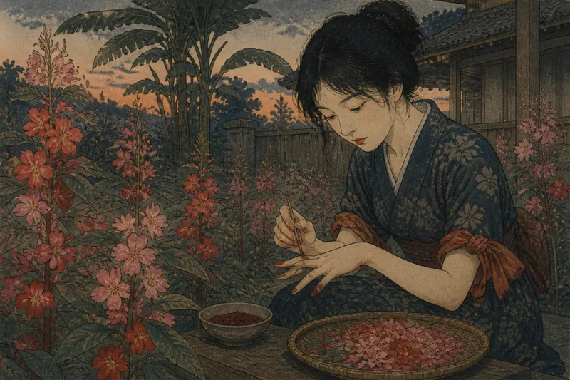 鳳仙花のイメージ挿絵