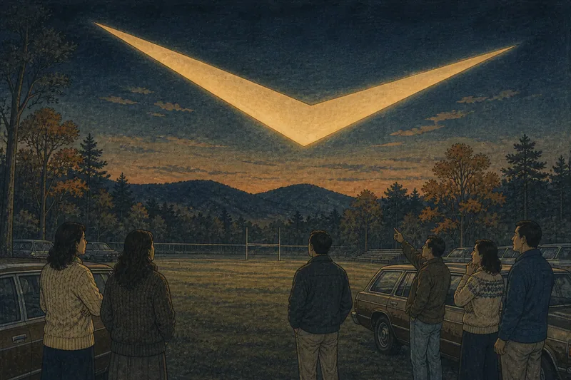 ハドソンバレーUFO大量目撃事件のイメージ挿絵