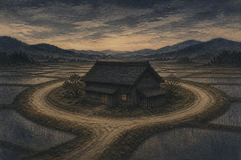 家を取り囲む道のイメージ挿絵