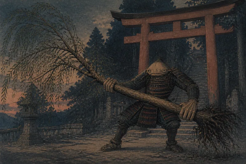 岩木山神社の異形の勇士のイメージ挿絵