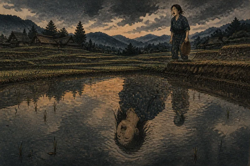 高山市の嫁の泣く池のイメージ挿絵