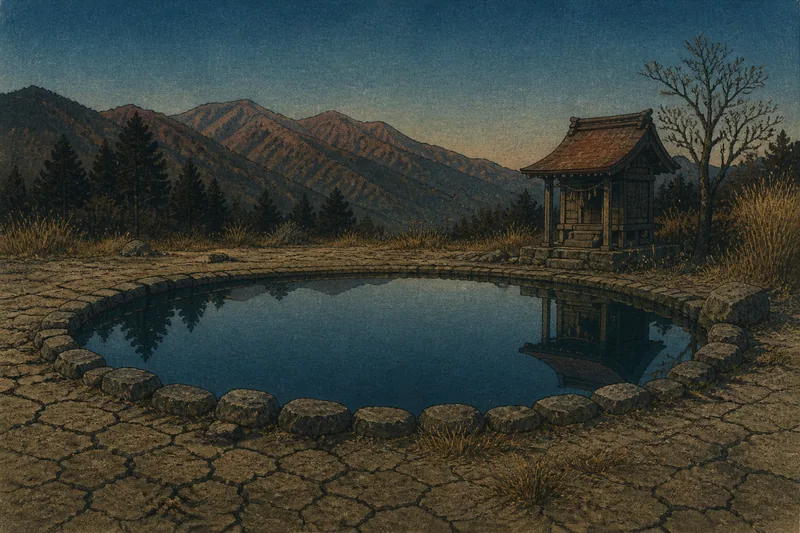 堂平の池の水のイメージ挿絵