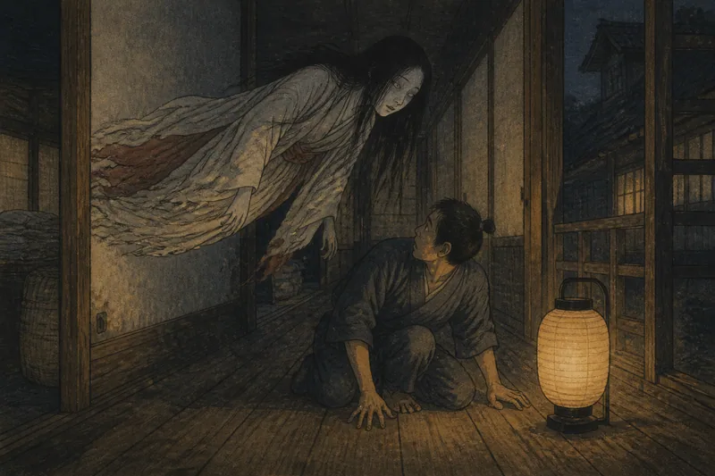 嫉妬から抜け出た妻の生霊のイメージ挿絵