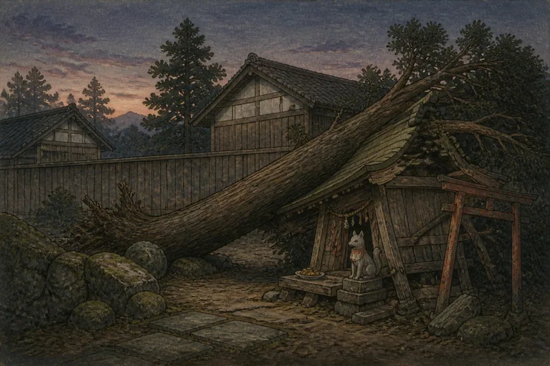 屋敷の稲荷の障りのイメージ挿絵