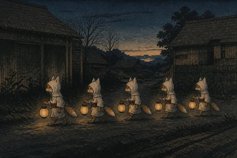 稲荷の嫁入りのイメージ挿絵