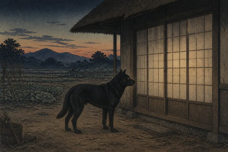 黒犬の祟りのイメージ挿絵