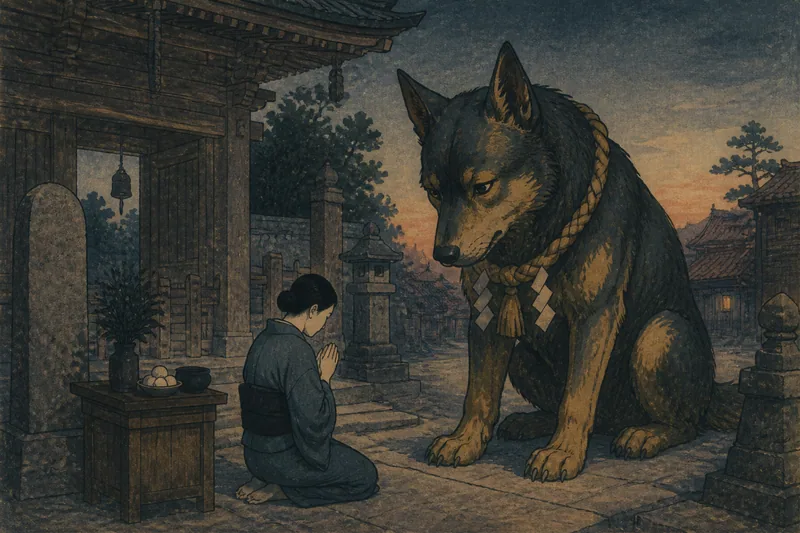 松山市の犬神よけ大師のイメージ挿絵