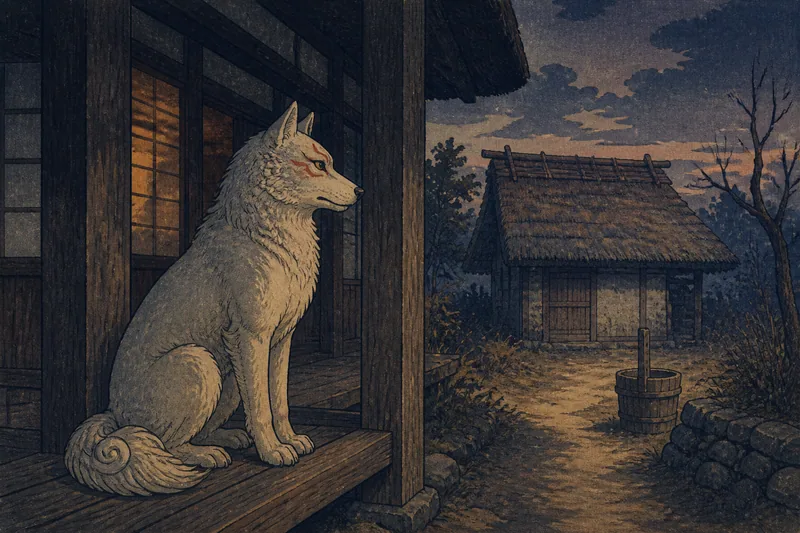 下関の奇病を守る犬神のイメージ挿絵