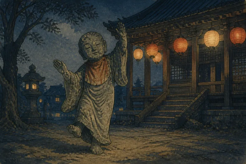石地蔵踊るのイメージ挿絵