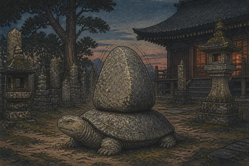 福井の命日に鳴る石のイメージ挿絵