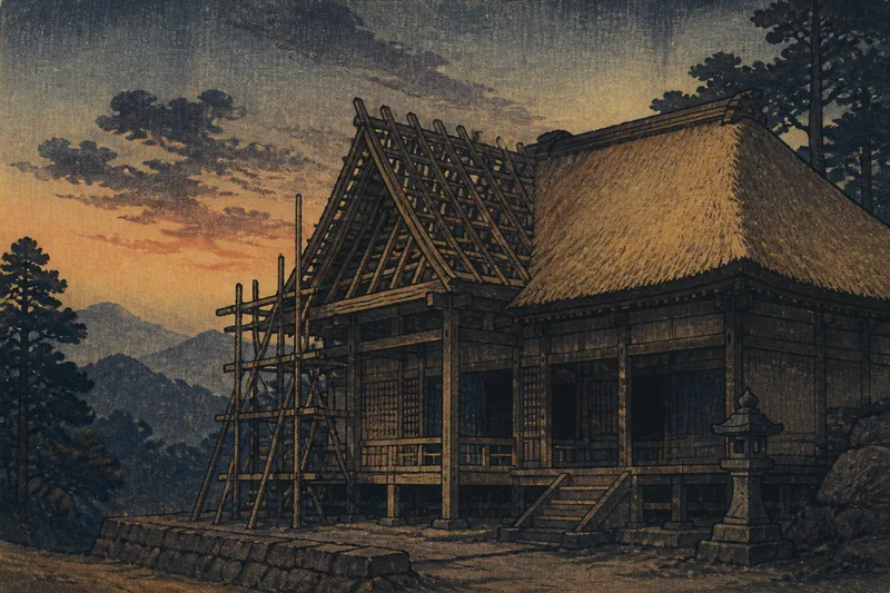 岩櫃山の寺のイメージ挿絵