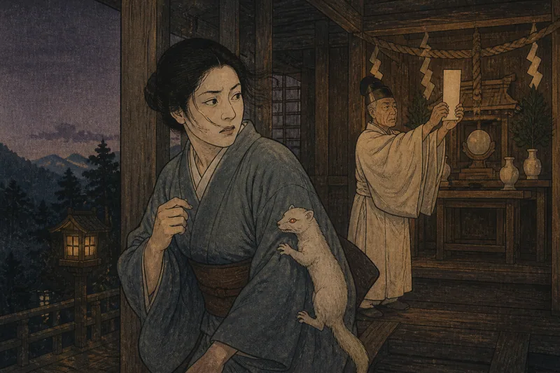 筑北の祈祷で離すイズナ憑きのイメージ挿絵