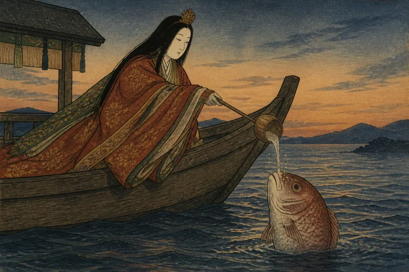 三原の酒に酔った浮鯛のイメージ挿絵