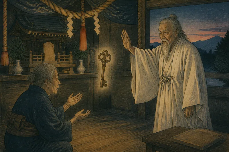 神社の鍵あずかりのイメージ挿絵