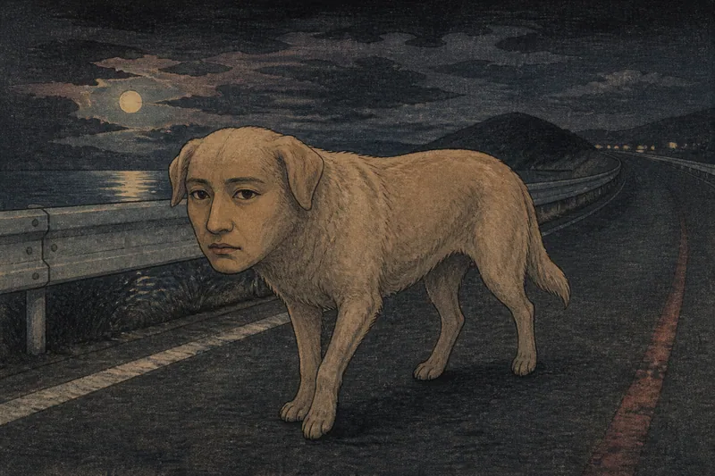 人面犬のイメージ挿絵