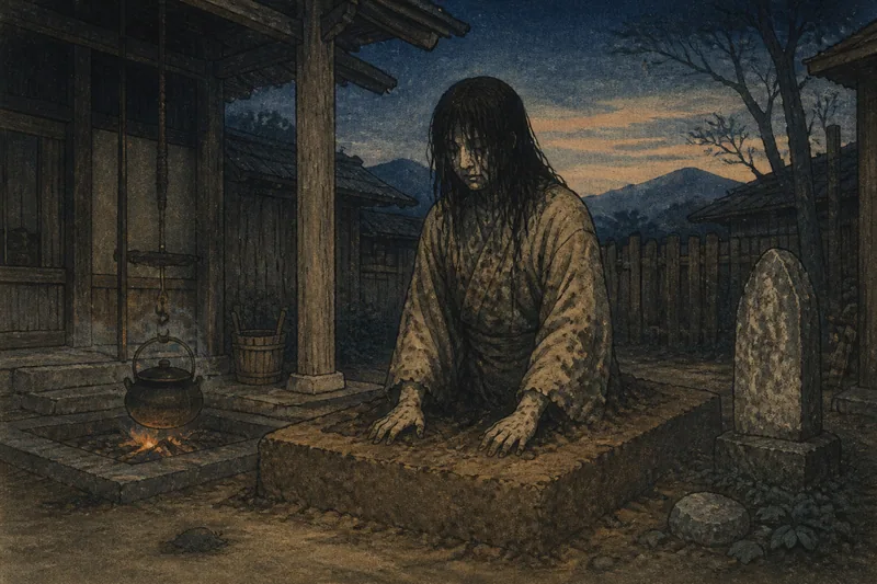 甲府の地神の骨祟りのイメージ挿絵