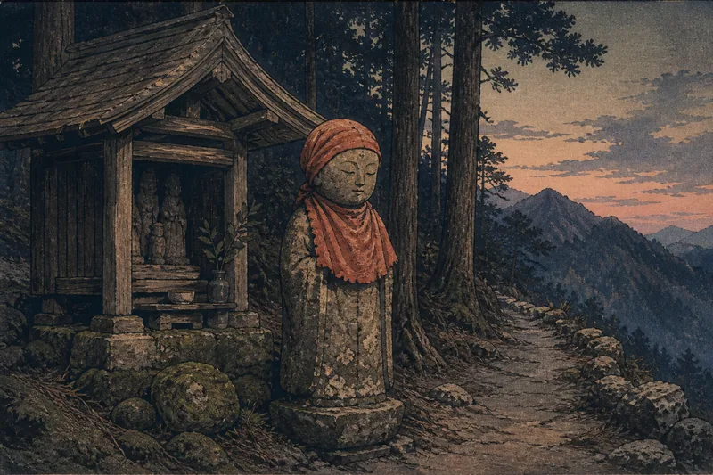 鼻を曲げられた地蔵のイメージ挿絵