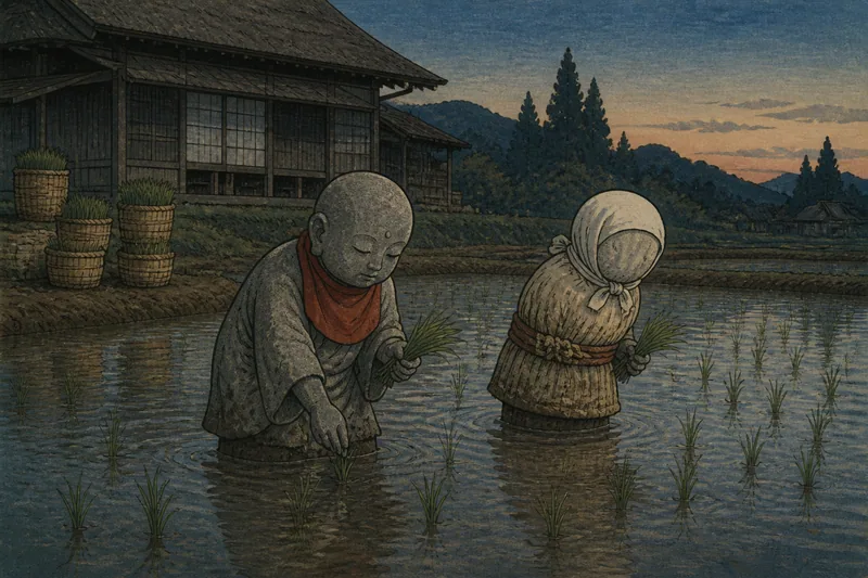 陸前高田の泥足の地蔵のイメージ挿絵