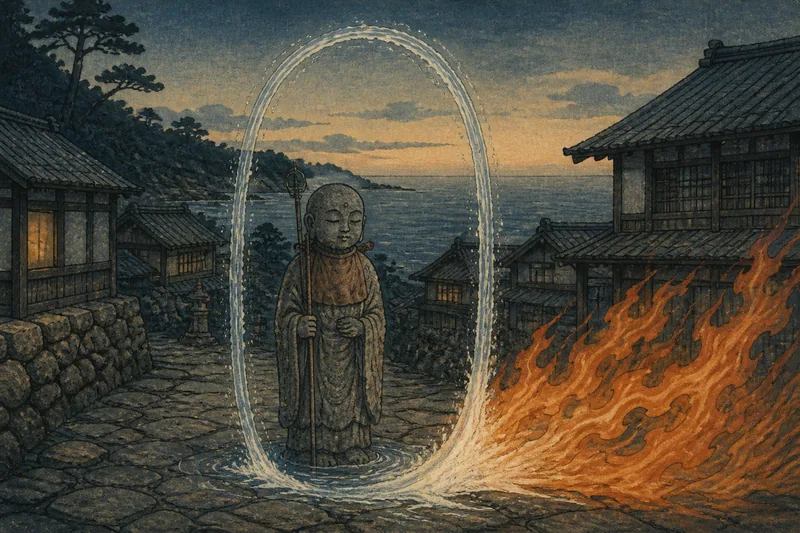 能登の五軒を守る地蔵のイメージ挿絵