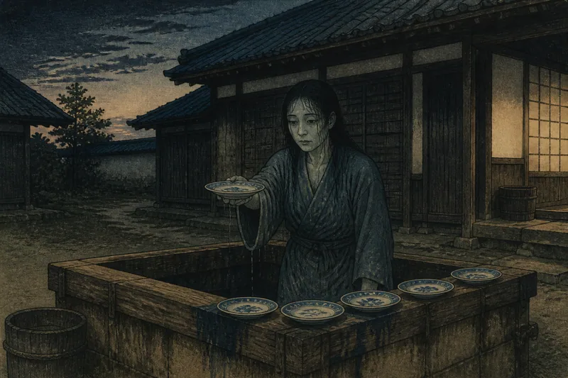 加美町の井戸に響く皿数えのイメージ挿絵